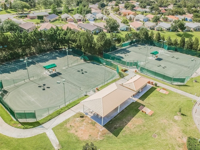 aerial view of residential area