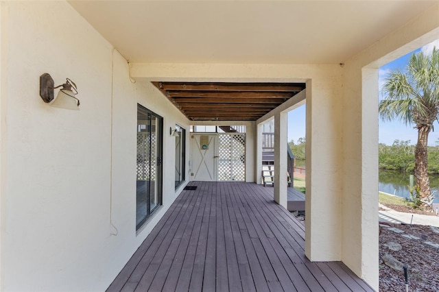 6321 Garland Ct, New Port Richey, FL 34652 - deck with a water view