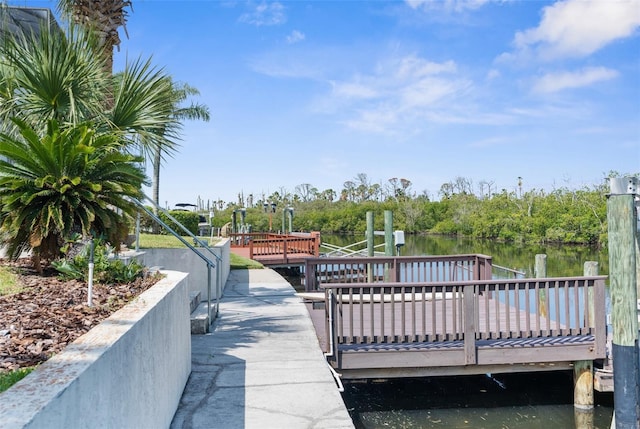 6321 Garland Ct, New Port Richey, FL 34652 - dock with a water view