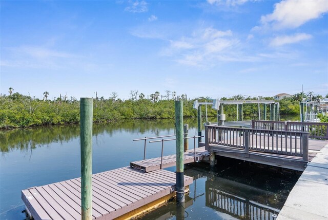 6321 Garland Ct, New Port Richey, FL 34652 - dock featuring a water view