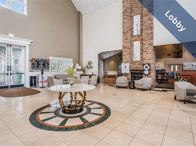 1053 Winding Willow Dr, Trinity, FL 34655 - building lobby with high vaulted ceiling