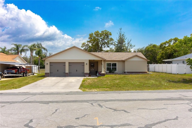 8126 Wooden Dr, Spring Hill, FL 34606 - single story home with an attached garage and driveway