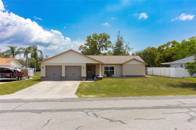 8126 Wooden Dr, Spring Hill, FL 34606 - ranch-style home featuring an attached garage and concrete driveway
