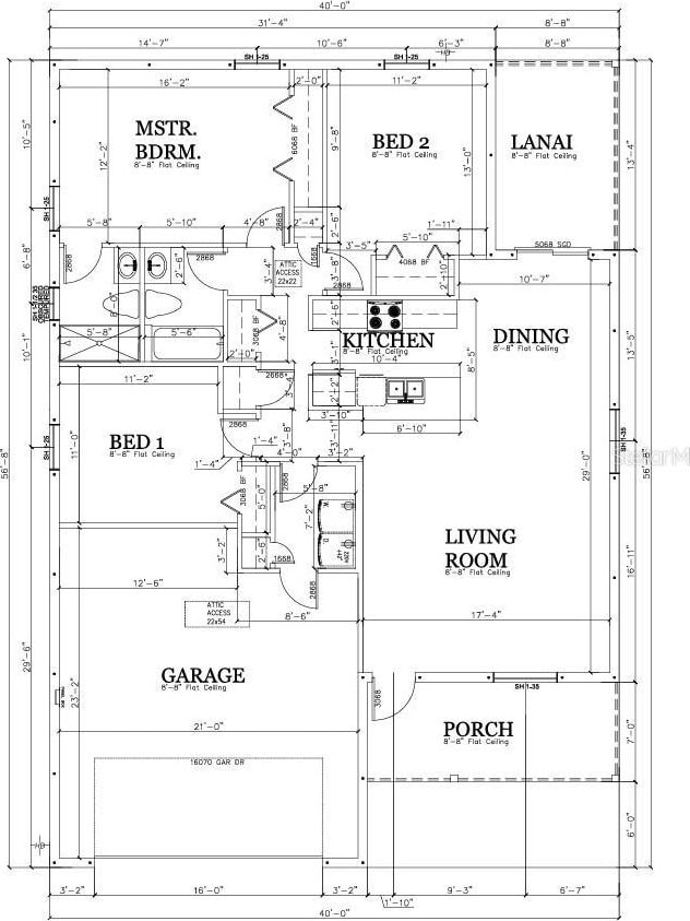 7583 St Andrews Blvd, Weeki Wachee, FL 34613 - view of room layout