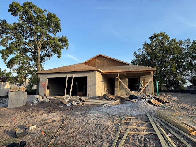 7583 St Andrews Blvd, Weeki Wachee, FL 34613 - unfinished property with concrete block siding