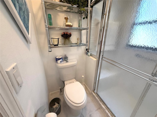 9311 Haas Dr, Hudson, FL 34669 - full bathroom with a stall shower and toilet