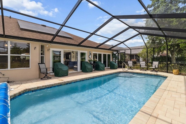 3773 E Lake Todd Dr, Hernando, FL 34442 - swimming pool with a patio area and glass enclosure