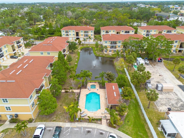 5041 Royal Palms Way Unit 203, New Port Richey, FL 34652 - bird's eye view of a large body of water and a pool