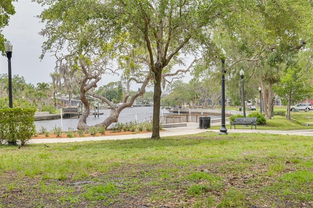 5041 Royal Palms Way Unit 203, New Port Richey, FL 34652 - view of grassy yard with a water view
