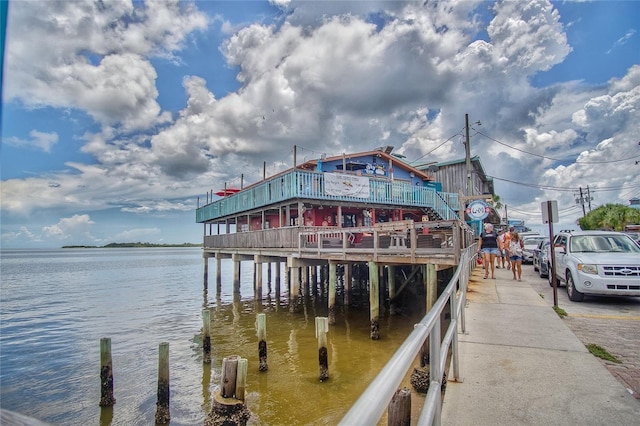 1226 Hawthorne Ave, Cedar Key, FL 32625 - dock area with a water view