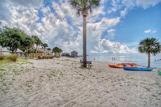 1226 Hawthorne Ave, Cedar Key, FL 32625 - view of yard with a water view