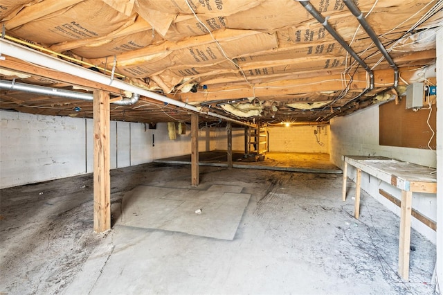 view of below grade area