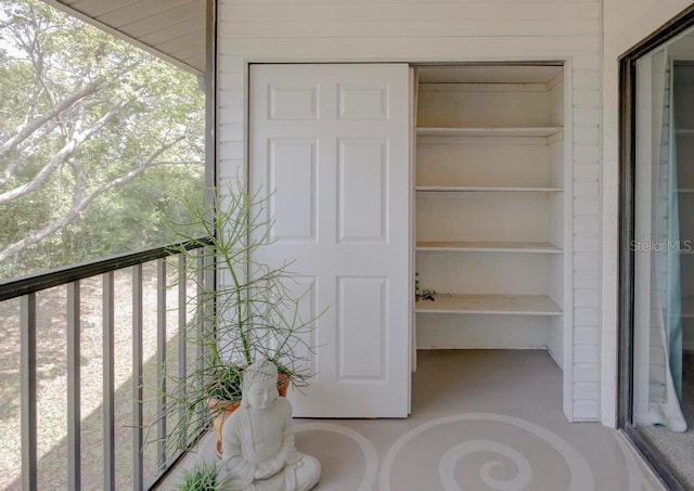 view of closet