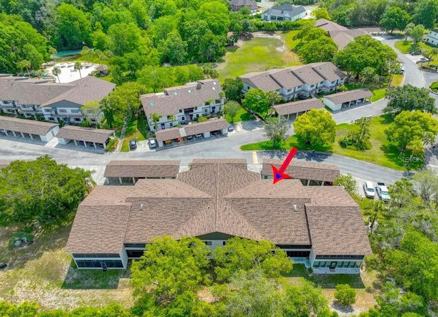 aerial perspective of suburban area