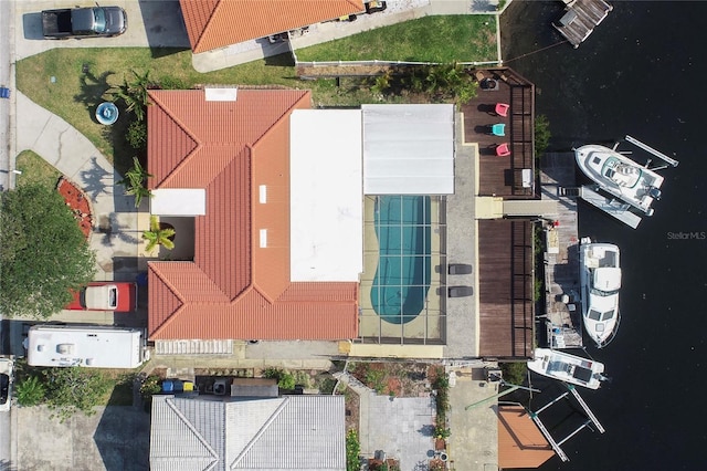 view from above of property