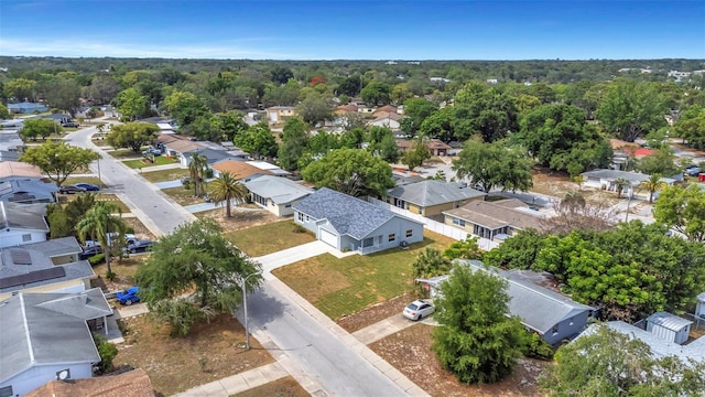 aerial perspective of suburban area