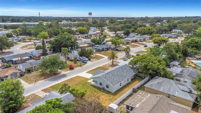 aerial perspective of suburban area