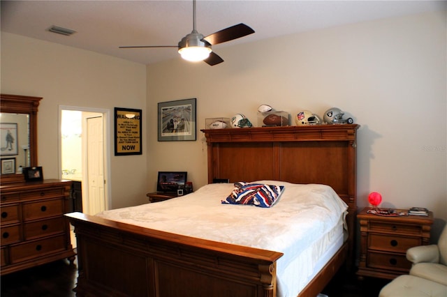 4837 Rainbow Race, New Port Richey, FL 34652 - bedroom with a ceiling fan