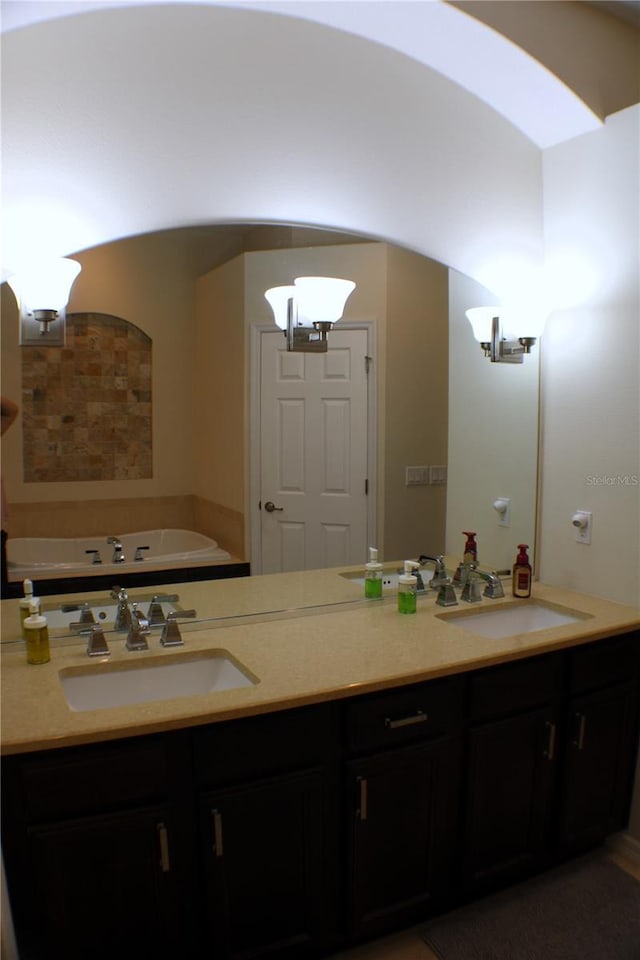 4837 Rainbow Race, New Port Richey, FL 34652 - full bath with double vanity and a bath