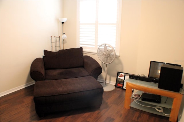 4837 Rainbow Race, New Port Richey, FL 34652 - sitting room with wood finished floors and baseboards