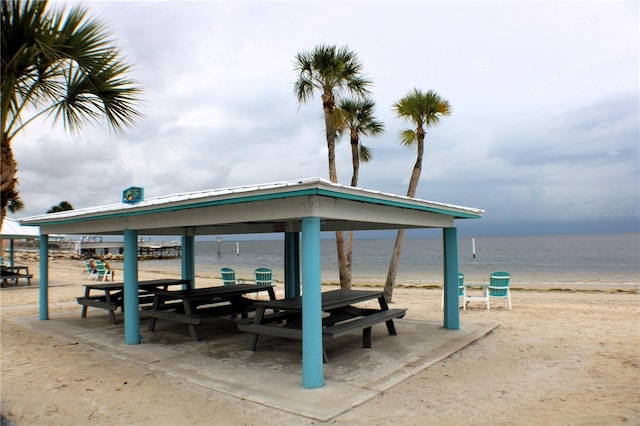 4837 Rainbow Race, New Port Richey, FL 34652 - view of property's community featuring view of water and beach and a gazebo