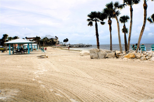 4837 Rainbow Race, New Port Richey, FL 34652 - view of yard with a gazebo and a water view