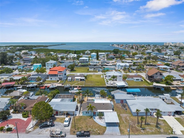 13411 Lisa Dr, Hudson, FL 34667 - aerial perspective of suburban area featuring a nearby body of water