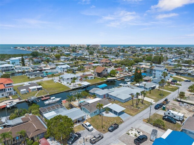 13411 Lisa Dr, Hudson, FL 34667 - aerial view of residential area featuring a nearby body of water