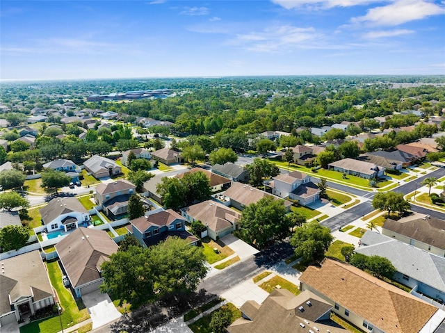 aerial view of residential area