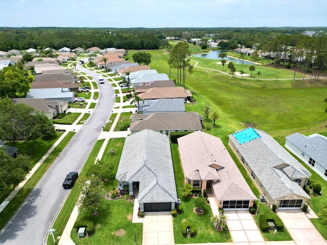 18109 Webster Grove Dr, Hudson, FL 34667 - aerial perspective of suburban area with a large body of water