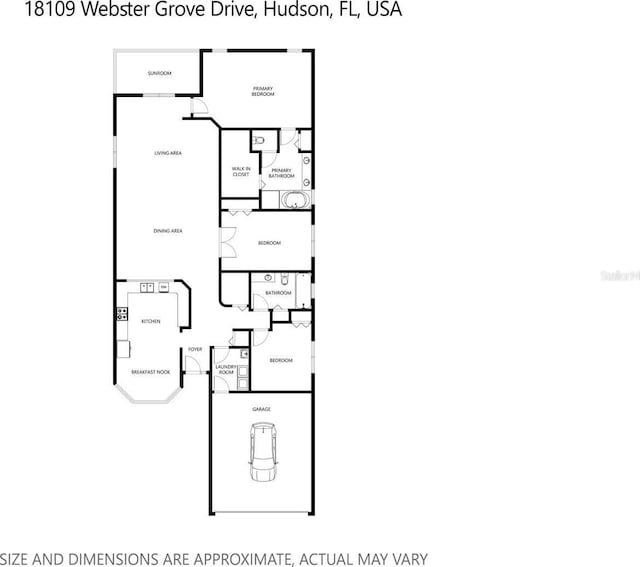 18109 Webster Grove Dr, Hudson, FL 34667 - room layout