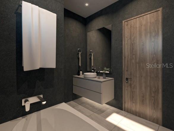 5477 Creek Ridge Rd, Brooksville, FL 34601 - full bathroom featuring vanity and a bath