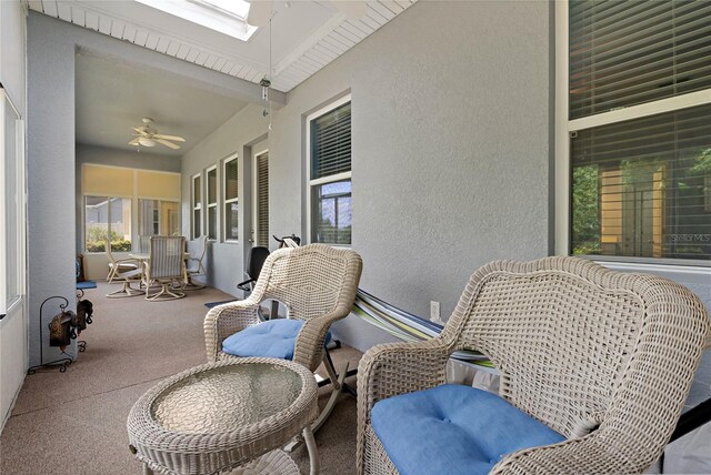 11401 Quiet Forest Dr, Tampa, FL 33635 - view of patio with a ceiling fan