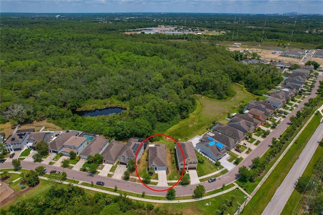 11401 Quiet Forest Dr, Tampa, FL 33635 - aerial view of property and surrounding area with a forest and nearby suburban area