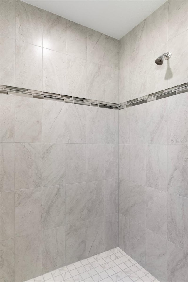 full bathroom with a tile shower