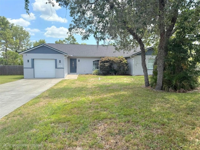 11080 Jackdaw Rd, Weeki Wachee, FL 34614 - single story home featuring stucco siding, an attached garage, and driveway