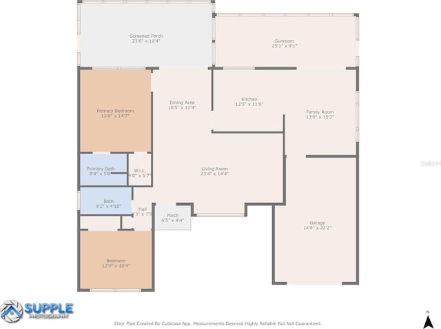 8021 Wildflower Row, Hudson, FL 34667 - view of property floor plan