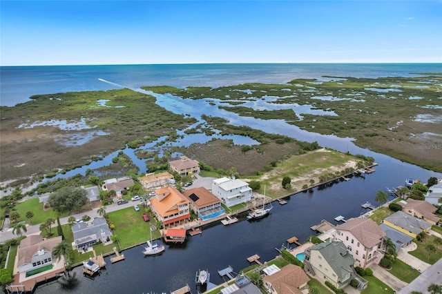 7520 Mako Dr, Hudson, FL 34667 - aerial view of residential area featuring a large body of water