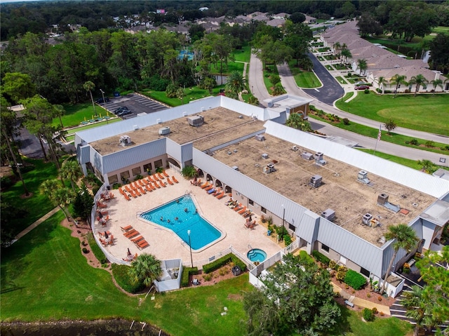 11631 Bayonet Ln, New Port Richey, FL 34654 - drone / aerial view of a pool
