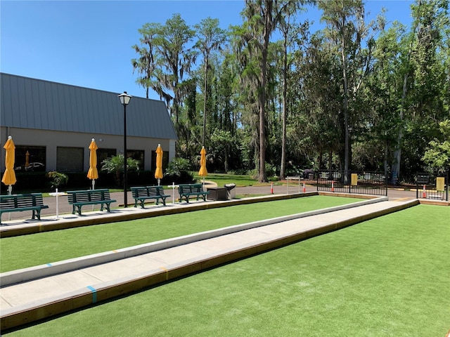11631 Bayonet Ln, New Port Richey, FL 34654 - view of property's community with a bocce ball area
