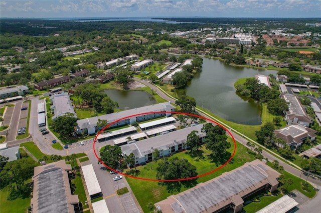 306 Martha Ln Unit 42, Oldsmar, FL 34677 - aerial view of property and surrounding area featuring a large body of water