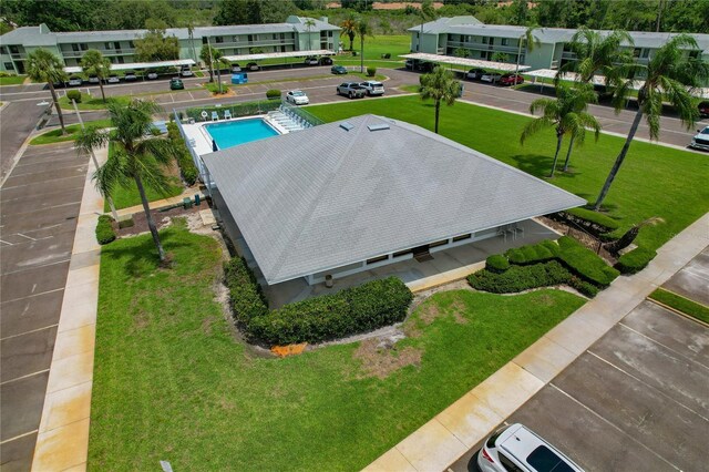 306 Martha Ln Unit 42, Oldsmar, FL 34677 - drone / aerial view of a pool area