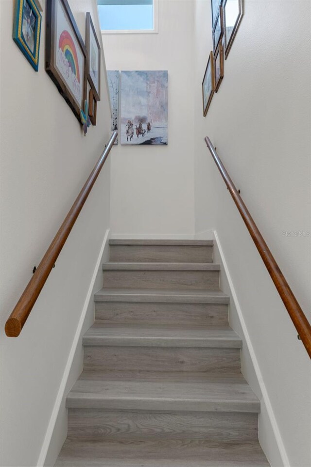 view of stairs