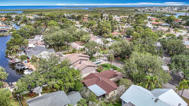 4420 Marine Pkwy, New Port Richey, FL 34652 - aerial perspective of suburban area with a large body of water