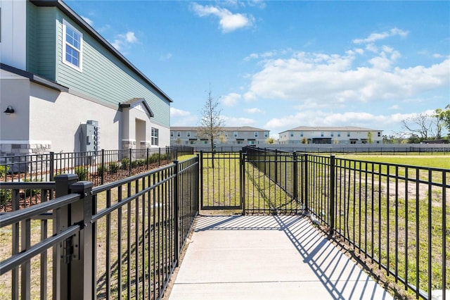 balcony with a residential view