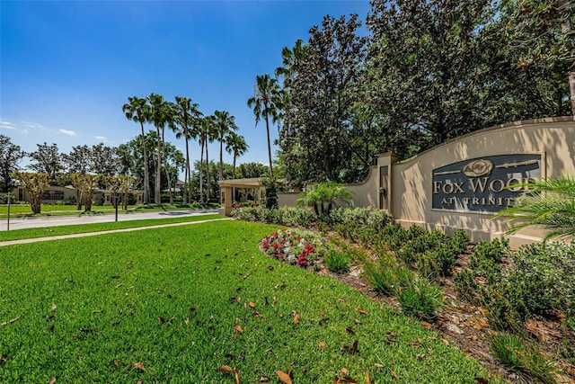 10344 Tecoma Dr, Trinity, FL 34655 - community / neighborhood sign with a yard