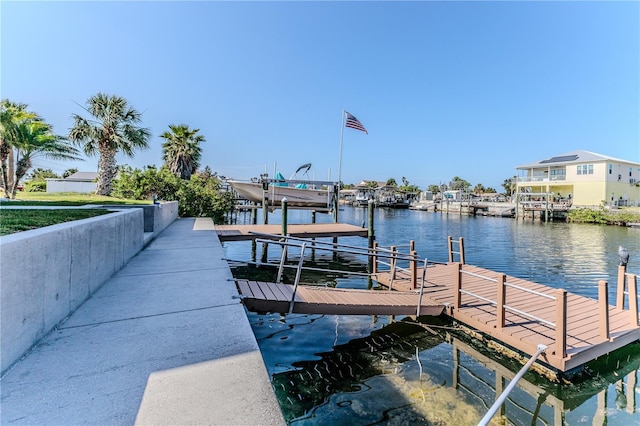 3546 Flamingo Blvd, Hernando Beach, FL 34607 - dock area with a water view and boat lift