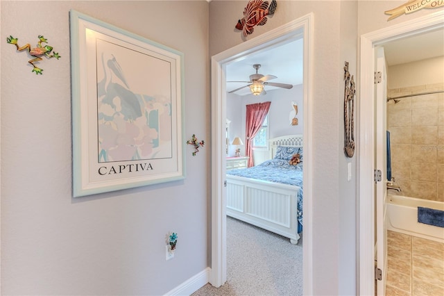 3546 Flamingo Blvd, Hernando Beach, FL 34607 - hallway with baseboards