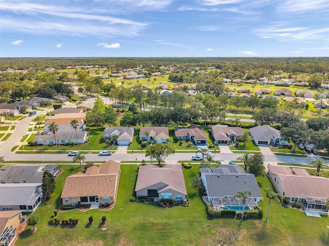 aerial view of residential area