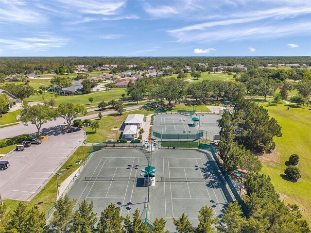 18520 Hidden Pines Way, Hudson, FL 34667 - aerial perspective of suburban area featuring a golf club